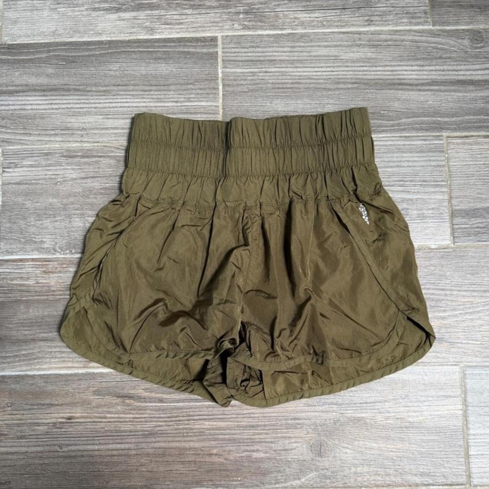 Free People Movement olive green shorts size S